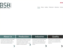 Tablet Screenshot of bsb-industry.com